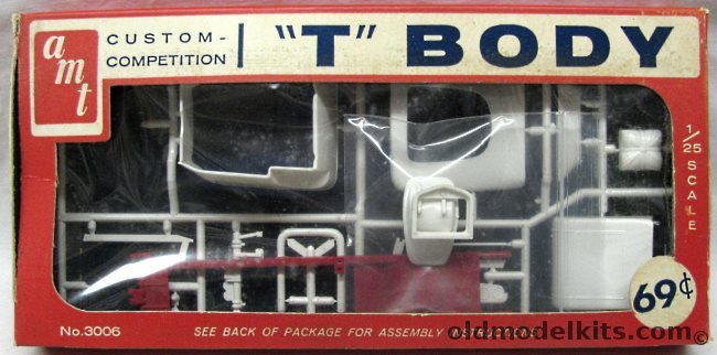 AMT 1/25 Ford T Body Custom or Competition, 3006 plastic model kit